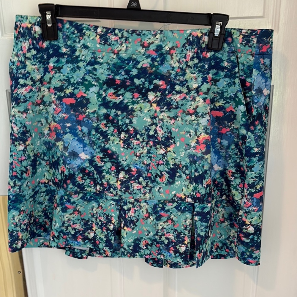 Lady Hagen Multicolor Abstract Mini Skort